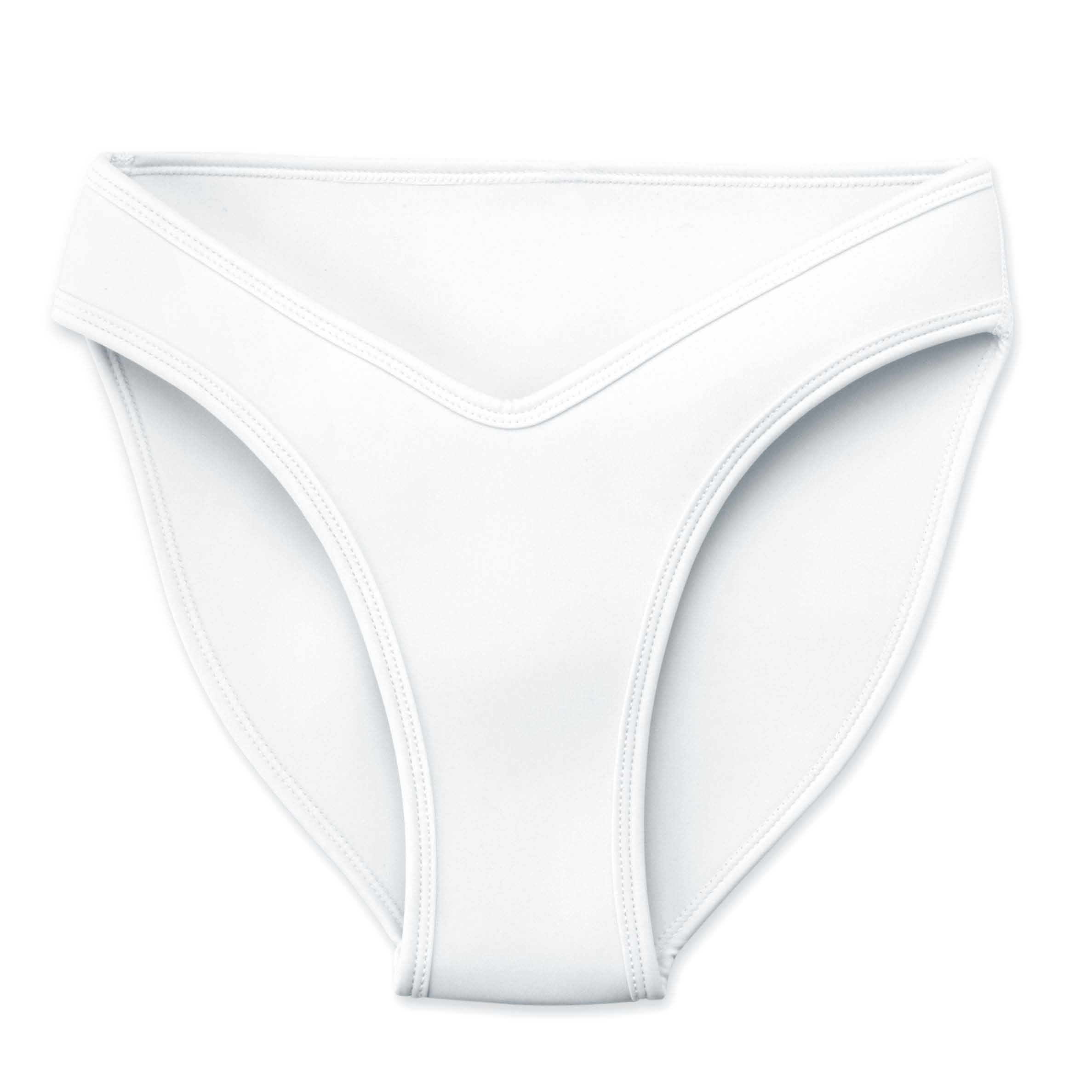 V-LINE BOTTOMS/WHITE
